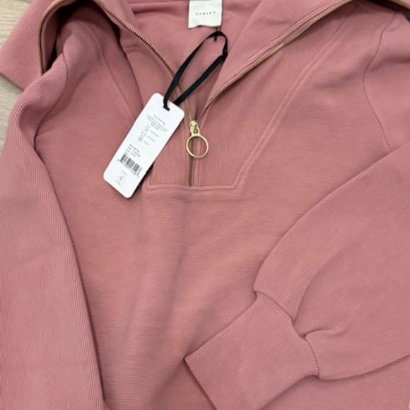 VARLEY Vine Half-Zip Sweatshirt SMALL Rose color - Picture 2 of 6